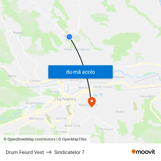 Harta de Drum Feiurd Vest către Sindicatelor 7