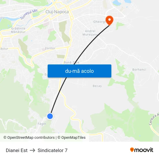 Harta de Dianei Est către Sindicatelor 7