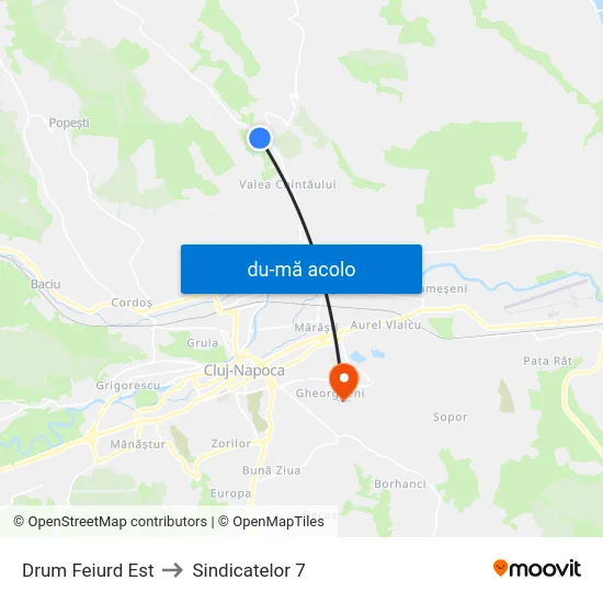 Harta de Drum Feiurd Est către Sindicatelor 7