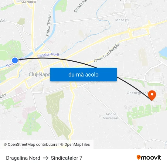 Harta de Dragalina Nord către Sindicatelor 7