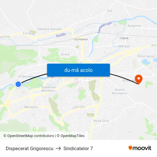 Harta de Dispecerat Grigorescu către Sindicatelor 7