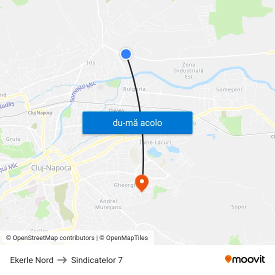 Harta de Ekerle Nord către Sindicatelor 7