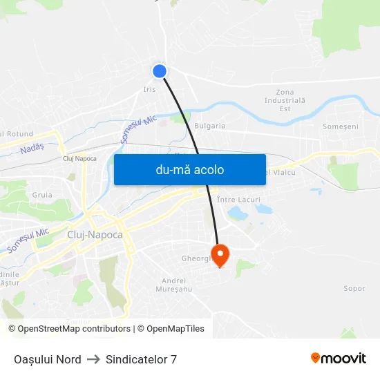Harta de Oașului Nord către Sindicatelor 7