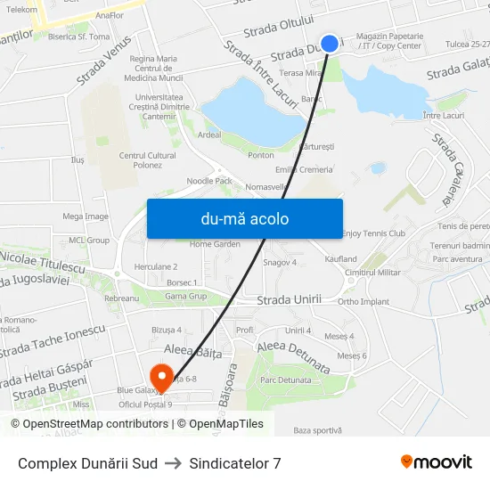 Harta de Complex Dunării Sud către Sindicatelor 7