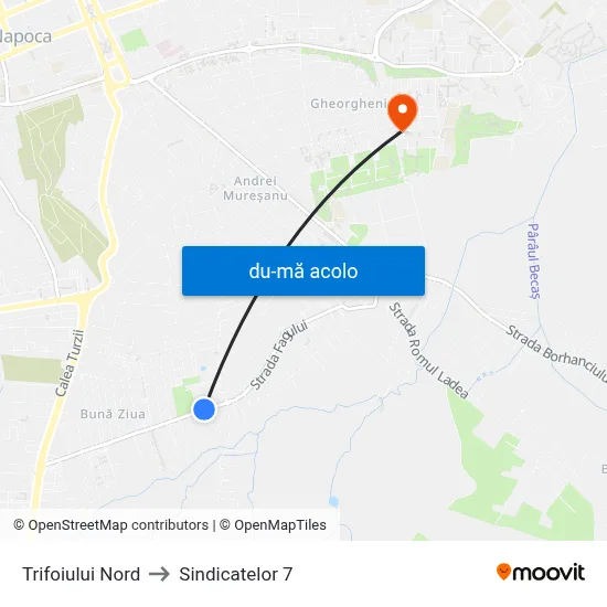 Harta de Trifoiului Nord către Sindicatelor 7