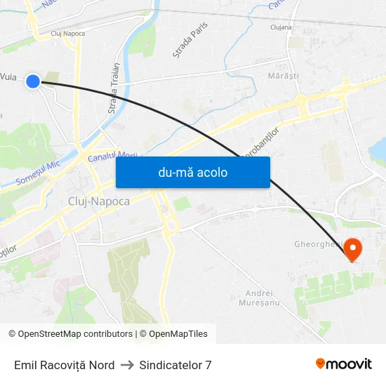 Harta de Emil Racoviță Nord către Sindicatelor 7
