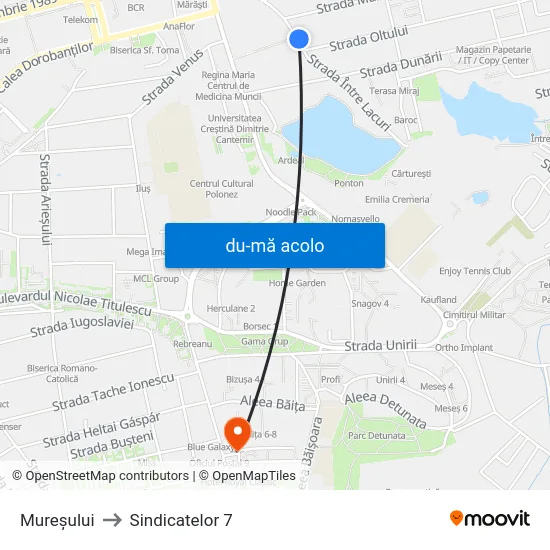 Harta de Mureșului către Sindicatelor 7