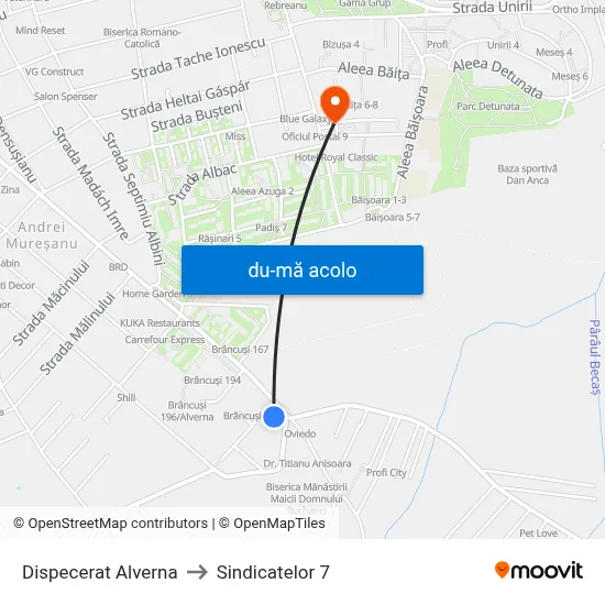 Harta de Dispecerat Alverna către Sindicatelor 7