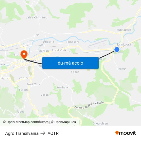 Harta de Agro Transilvania către AQTR