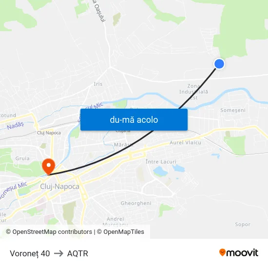 Harta de Voroneț 40 către AQTR