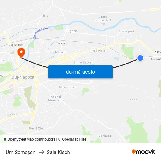 Harta de Um Someșeni către Sala Kisch