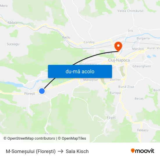 Harta de M-Someșului (Florești) către Sala Kisch