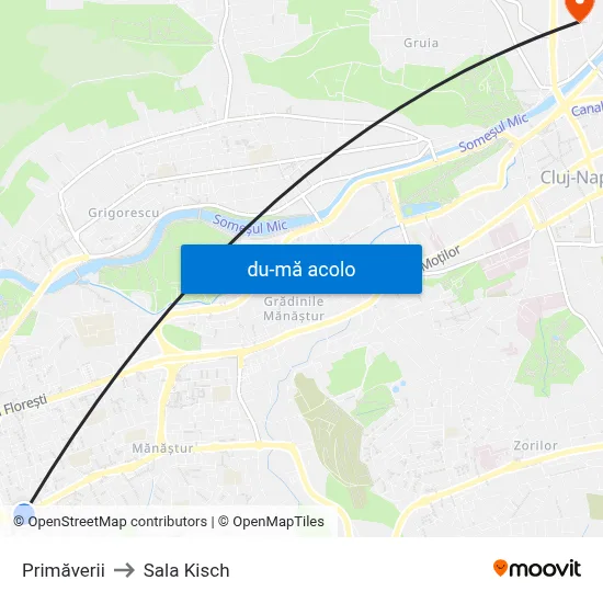 Harta de Primăverii către Sala Kisch
