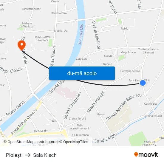 Harta de Ploiești către Sala Kisch