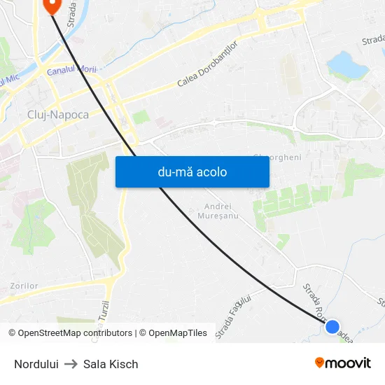 Harta de Nordului către Sala Kisch