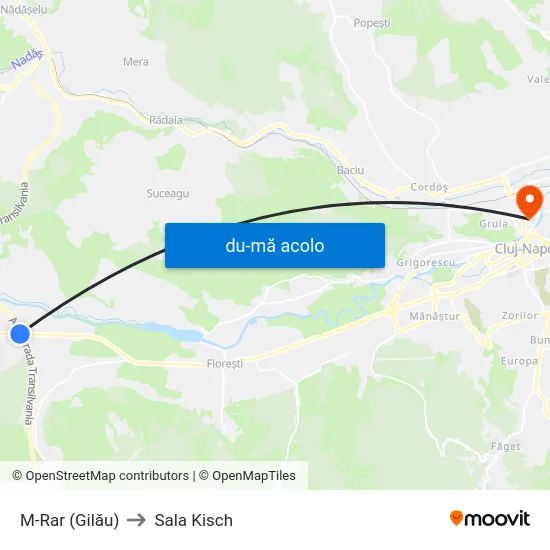 Harta de M-Rar (Gilău) către Sala Kisch