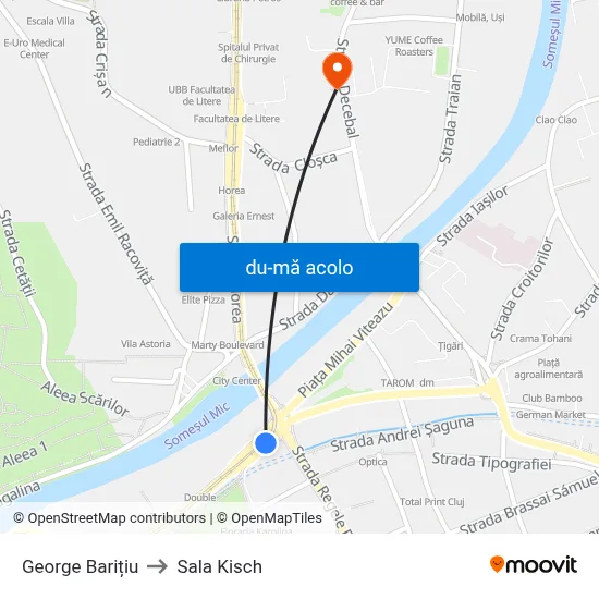 Harta de George Barițiu către Sala Kisch