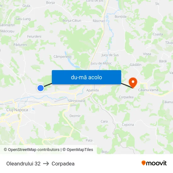 Harta de Oleandrului 32 către Corpadea
