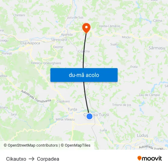 Harta de Cikautxo către Corpadea