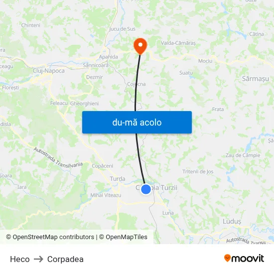 Harta de Heco către Corpadea