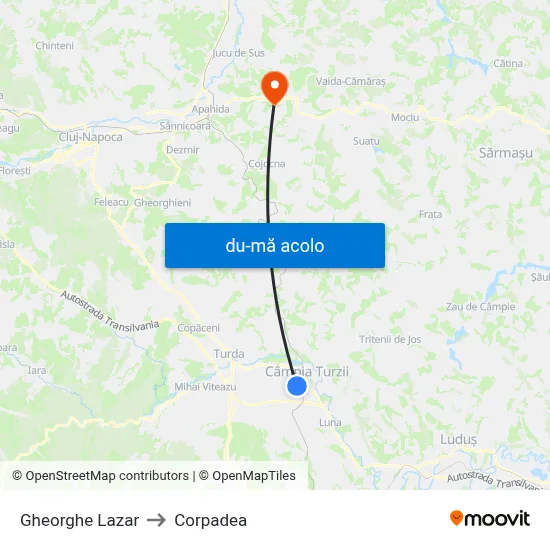 Harta de Gheorghe Lazar către Corpadea