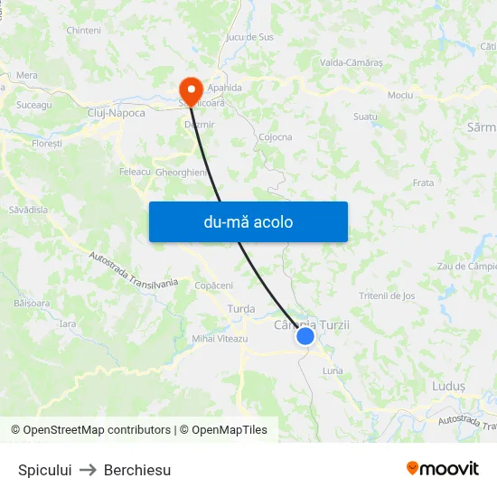 Harta de Spicului către Berchiesu