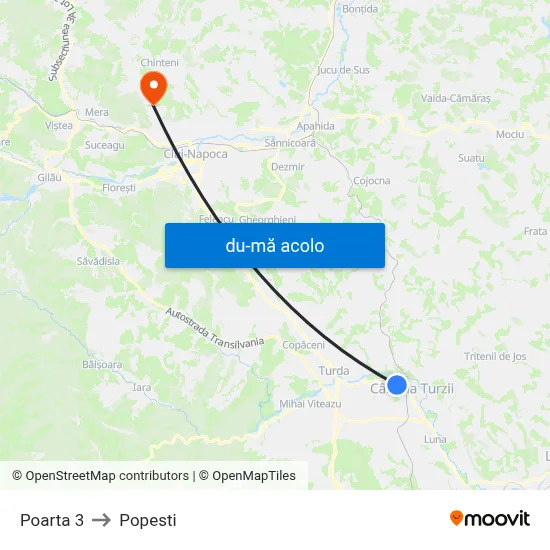 Harta de Poarta 3 către Popesti