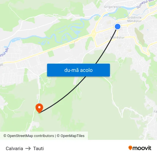 Harta de Calvaria către Tauti