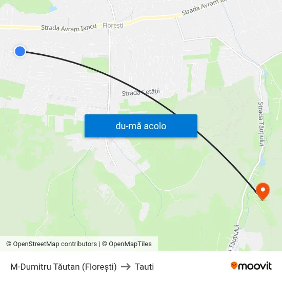 Harta de M-Dumitru Tăutan (Florești) către Tauti