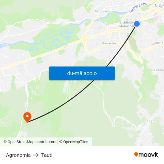 Harta de Agronomia către Tauti