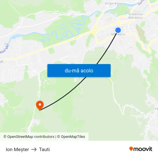 Harta de Ion Meșter către Tauti