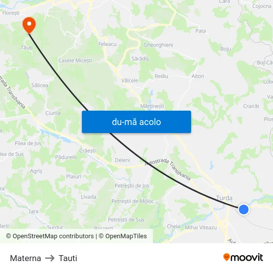 Harta de Materna către Tauti