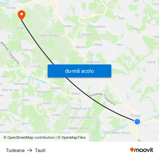 Harta de Tudeana către Tauti