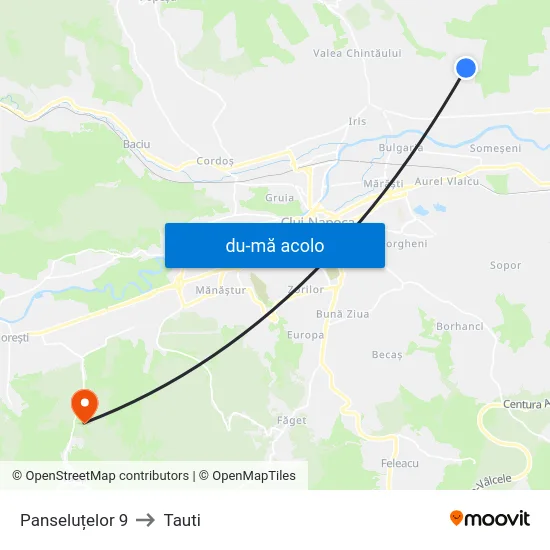 Harta de Panseluțelor 9 către Tauti