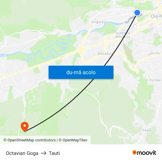 Harta de Octavian Goga către Tauti