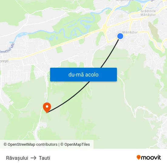 Harta de Răvașului către Tauti