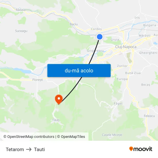 Harta de Tetarom către Tauti