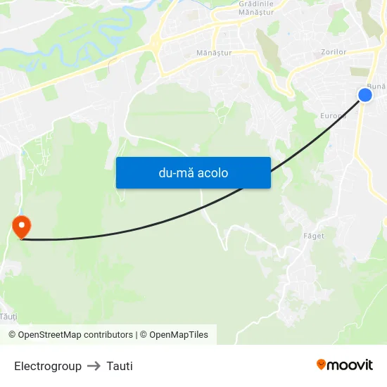 Harta de Electrogroup către Tauti