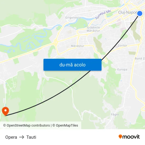 Harta de Opera către Tauti