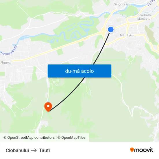 Harta de Ciobanului către Tauti