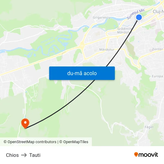 Harta de Chios către Tauti