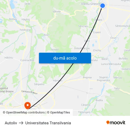 Harta de Autoliv către Universitatea Transilvania