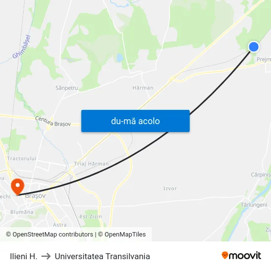 Harta de Ilieni H. către Universitatea Transilvania