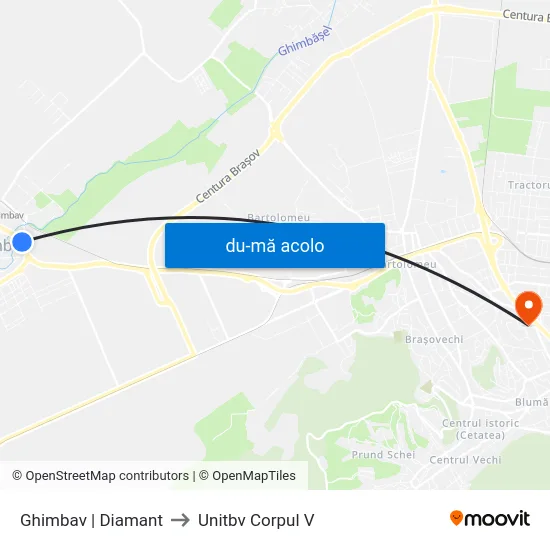 Harta de Ghimbav | Diamant către Unitbv Corpul V