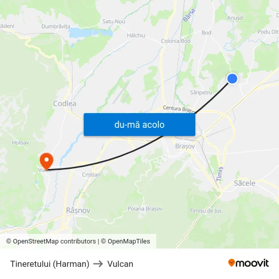 Harta de Tineretului (Harman) către Vulcan