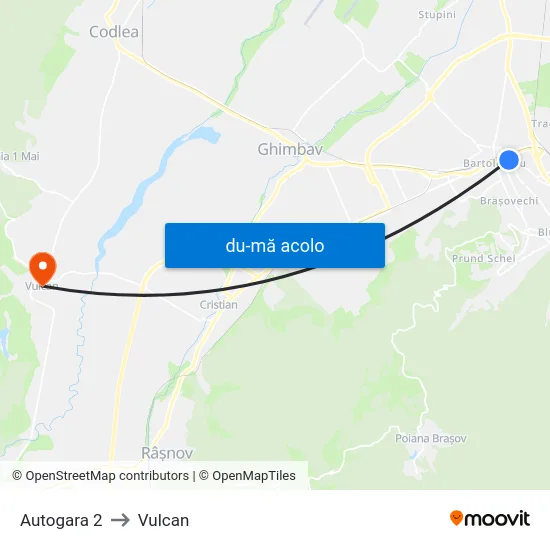 Harta de Autogara 2 către Vulcan
