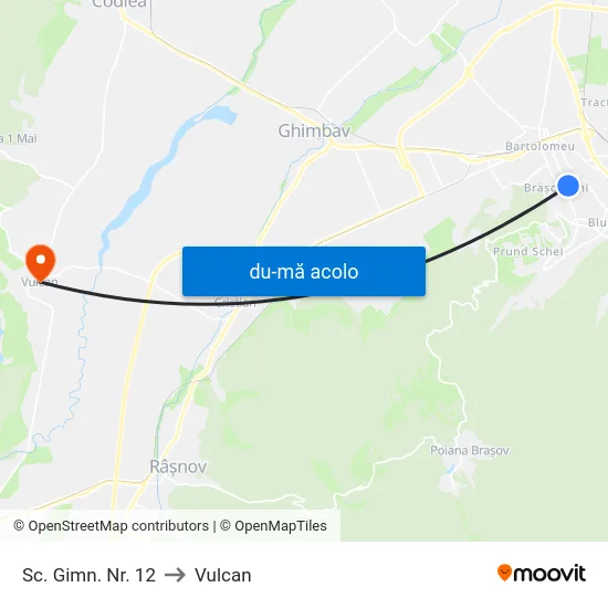 Harta de Sc. Gimn. Nr. 12 către Vulcan