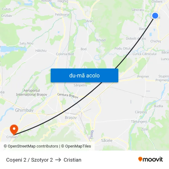 Harta de Coșeni 2 / Szotyor 2 către Cristian