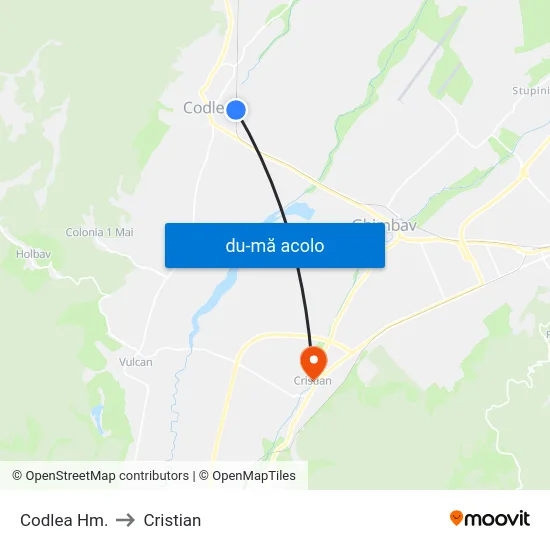 Harta de Codlea Hm. către Cristian