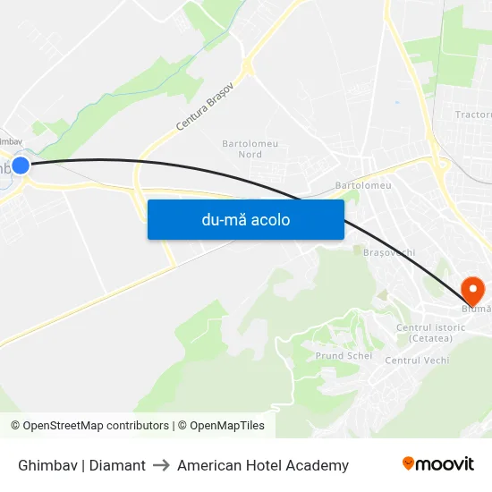 Harta de Ghimbav | Diamant către American Hotel Academy
